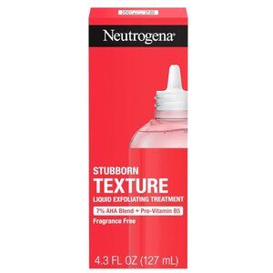 NEW Neutrogena Stubborn Texture Liquid Exfoliant 7% AHA Blend B5 Acne Skin Face
